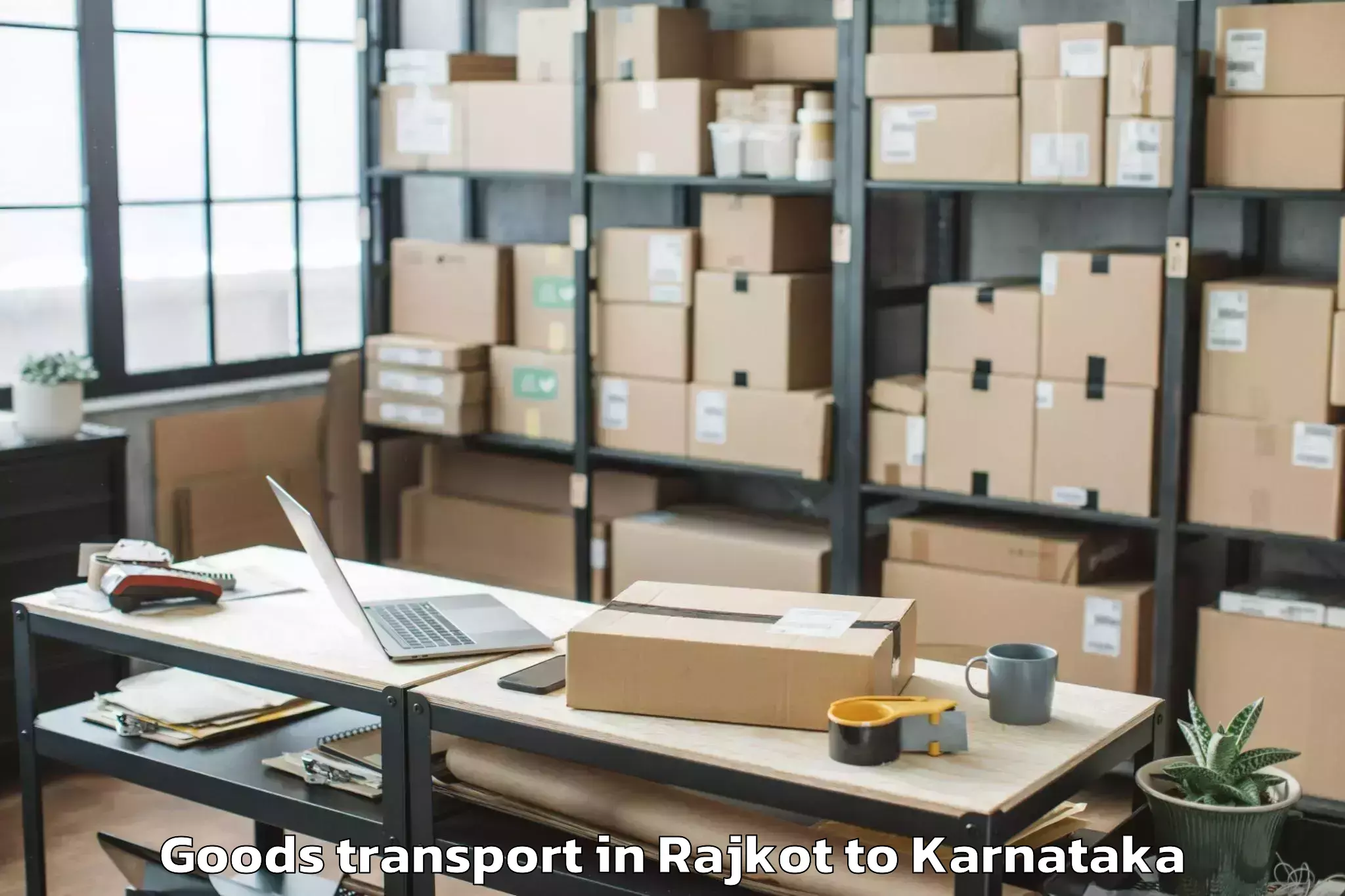 Professional Rajkot to Tirumakudalu Narasipura Goods Transport